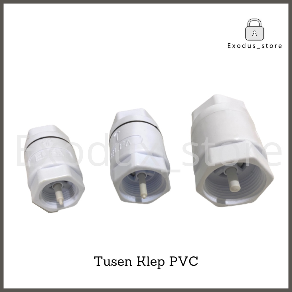 Jual Tusen klep PVC pompa air - 1/2
