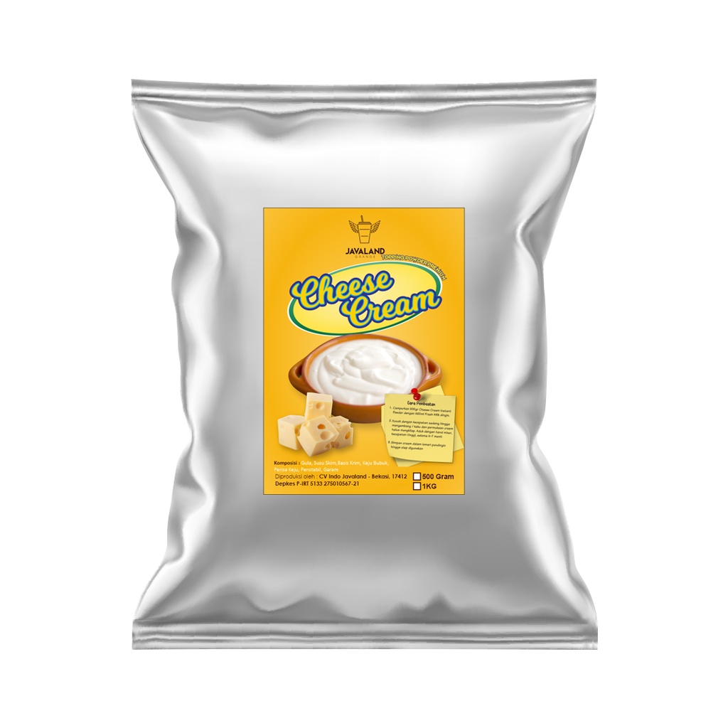 Jual Javaland Topping Cheese Cream / Krim Keju 1Kg | Minuman Kekinian ...