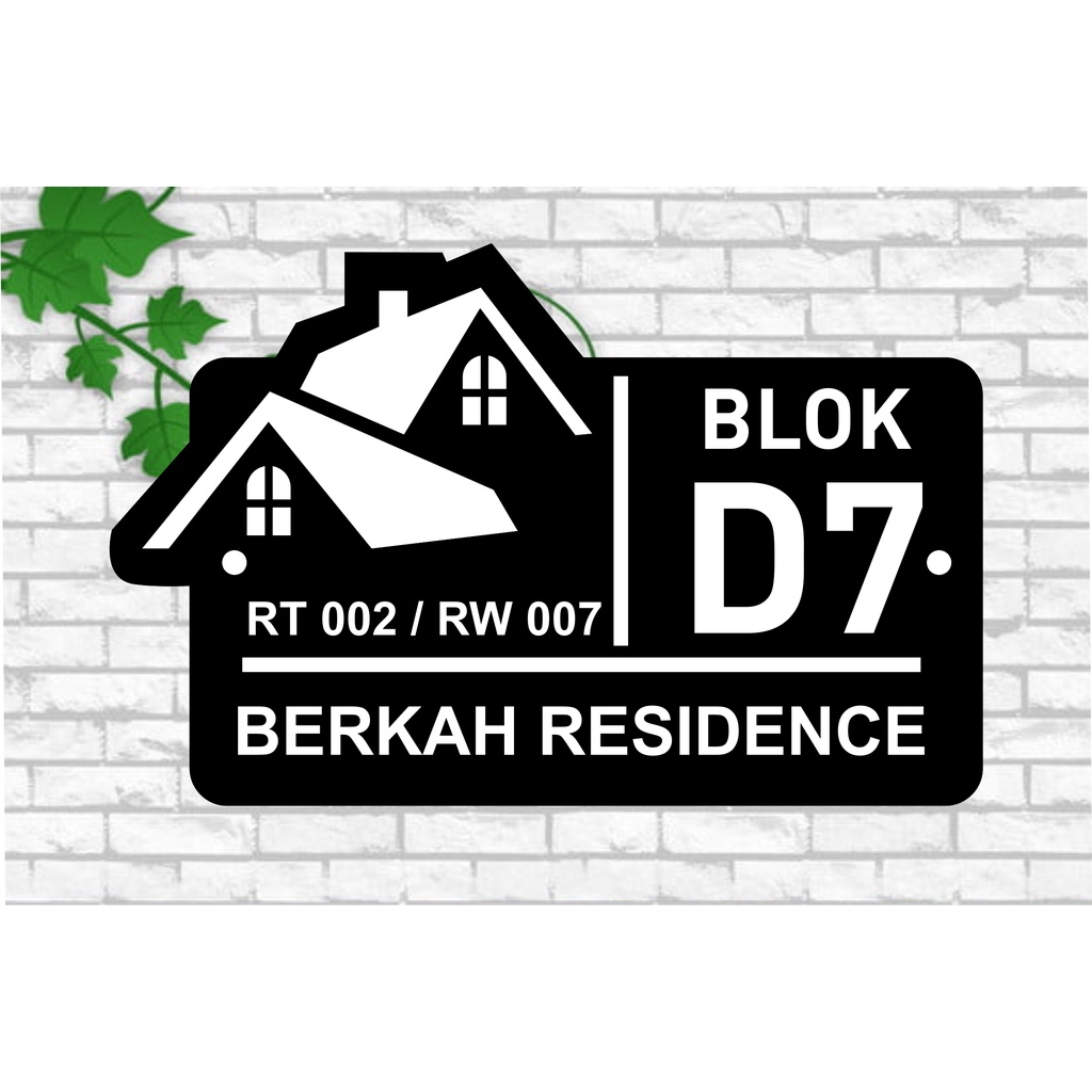 Jual CUSTOM NOMOR RUMAH AKRILIK / ACRYLIC / PAPAN NOMER RUMAH MINIMALIS ...