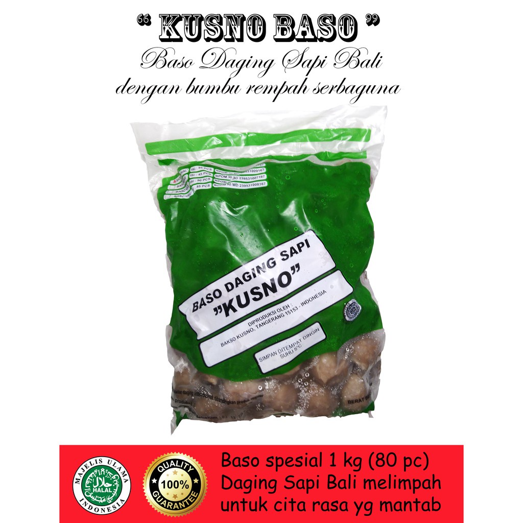 Jual Baso Kusno 1 Kg Shopee Indonesia