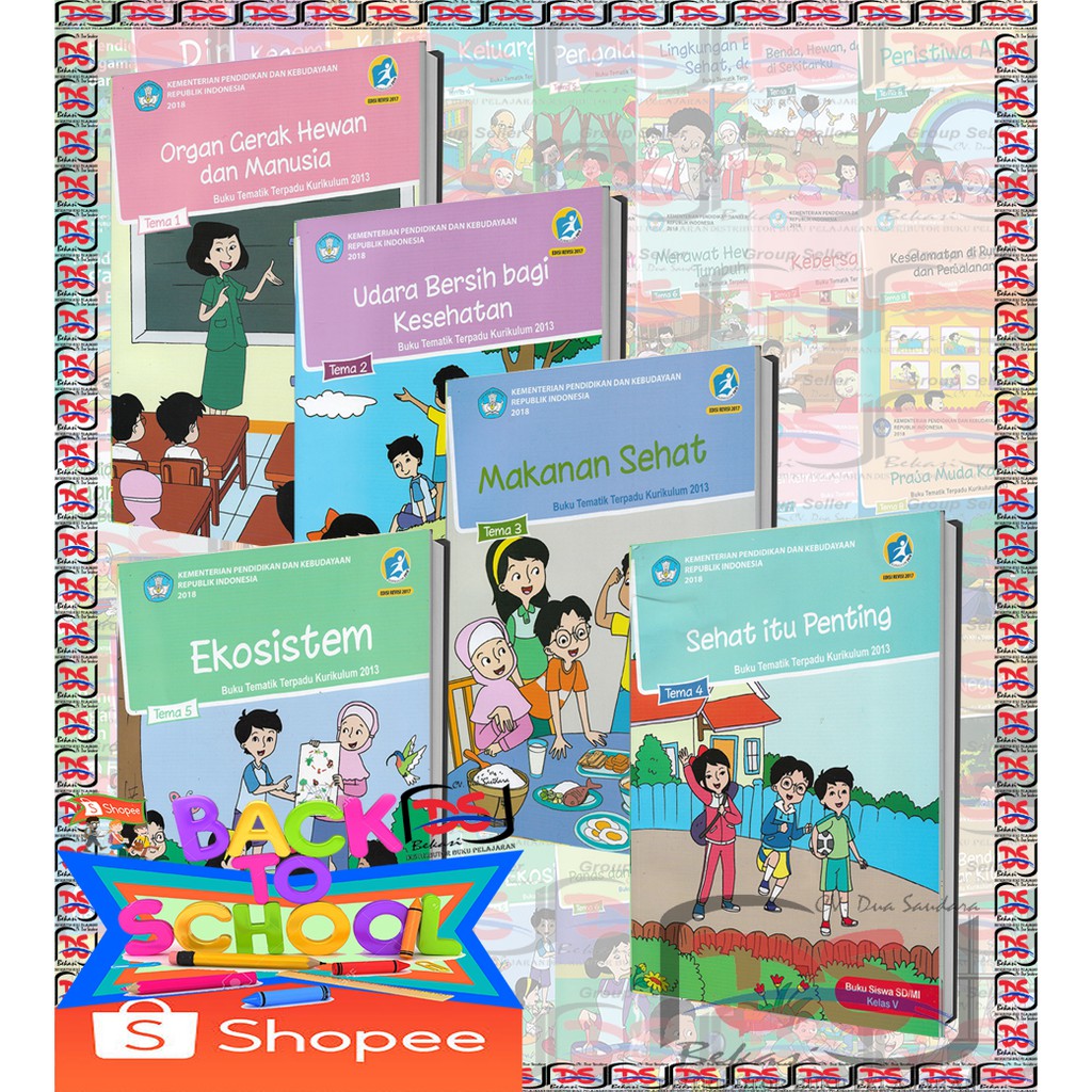Jual BUKU SISWA Kelas 5 SD PAKET Tematik Semester 1 Kurikulum 2013 ...