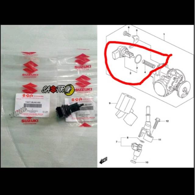 Jual sensor isc choke cuk stepping suzuki NEX LETS ADDRESS GSX BANDIT ...