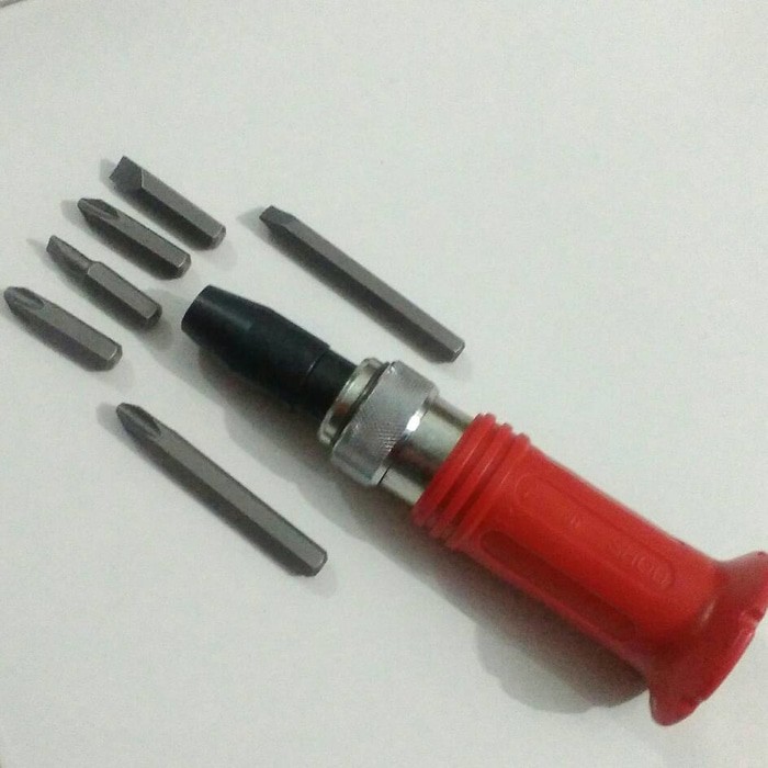 Jual Obeng Ketok Set 7 Pcs Gagang Karet / Impact Driver | Shopee Indonesia