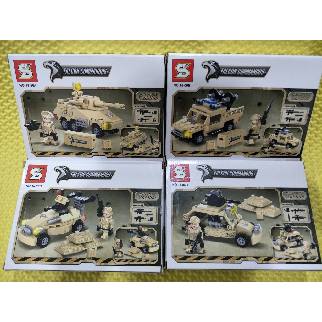 Jual SEMBO FALCON COMMANDOS VEHICLES SET (4 PCS) | Shopee Indonesia