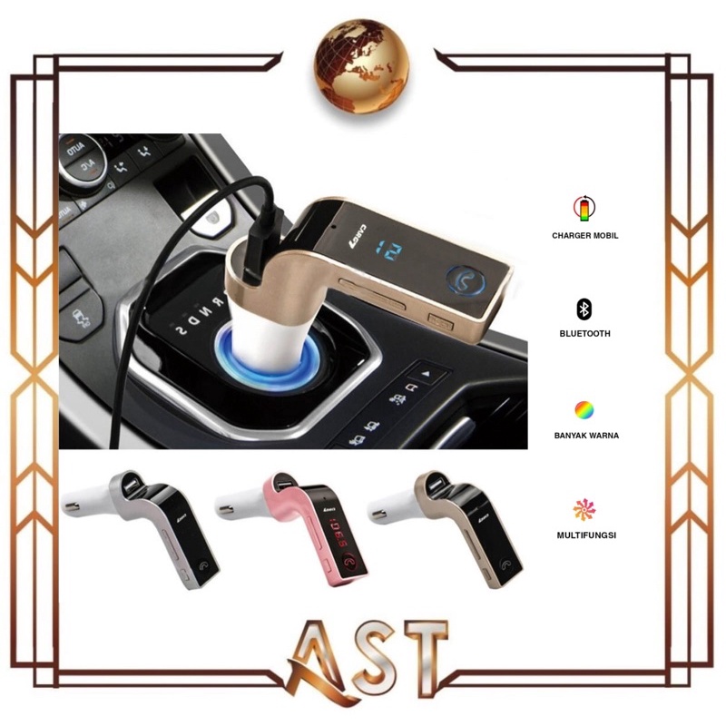 Jual CarG7 Car Charger Bluetooth Saver mobil 1 usb Wireless FM
