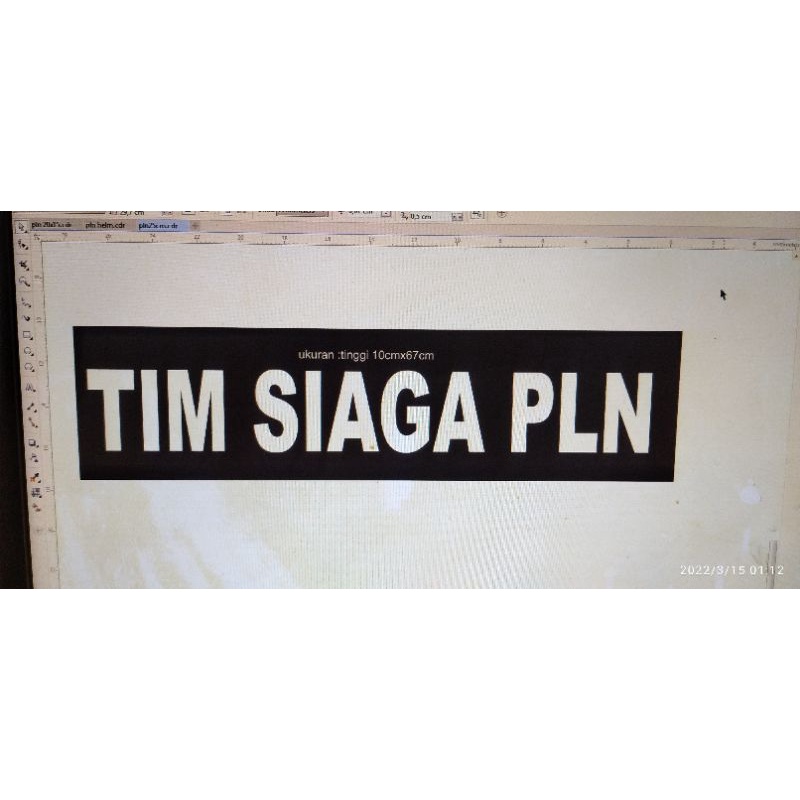 Jual sticker cutting tim siaga pln ukuran tinggi 10cm x 67cm | Shopee ...