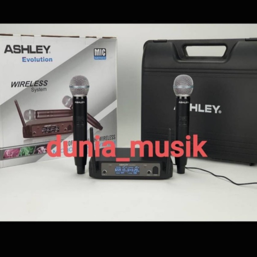 Jual Mic Wireless ASHLEY Evolution Original garansi 1 tahun | Shopee ...
