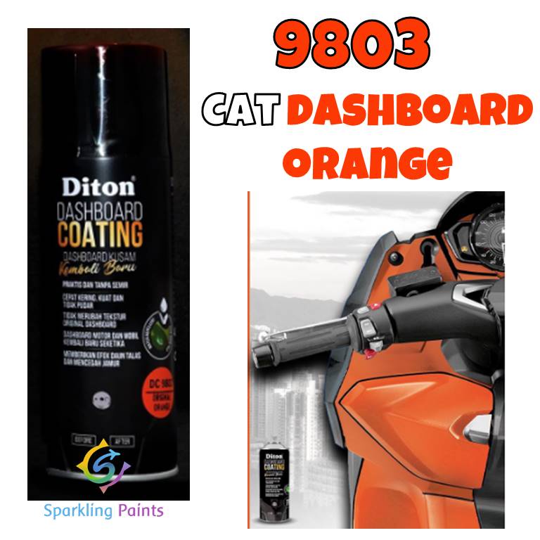 Jual Pilok Diton Dashboard Coating Original Orange Dasbor Oranye