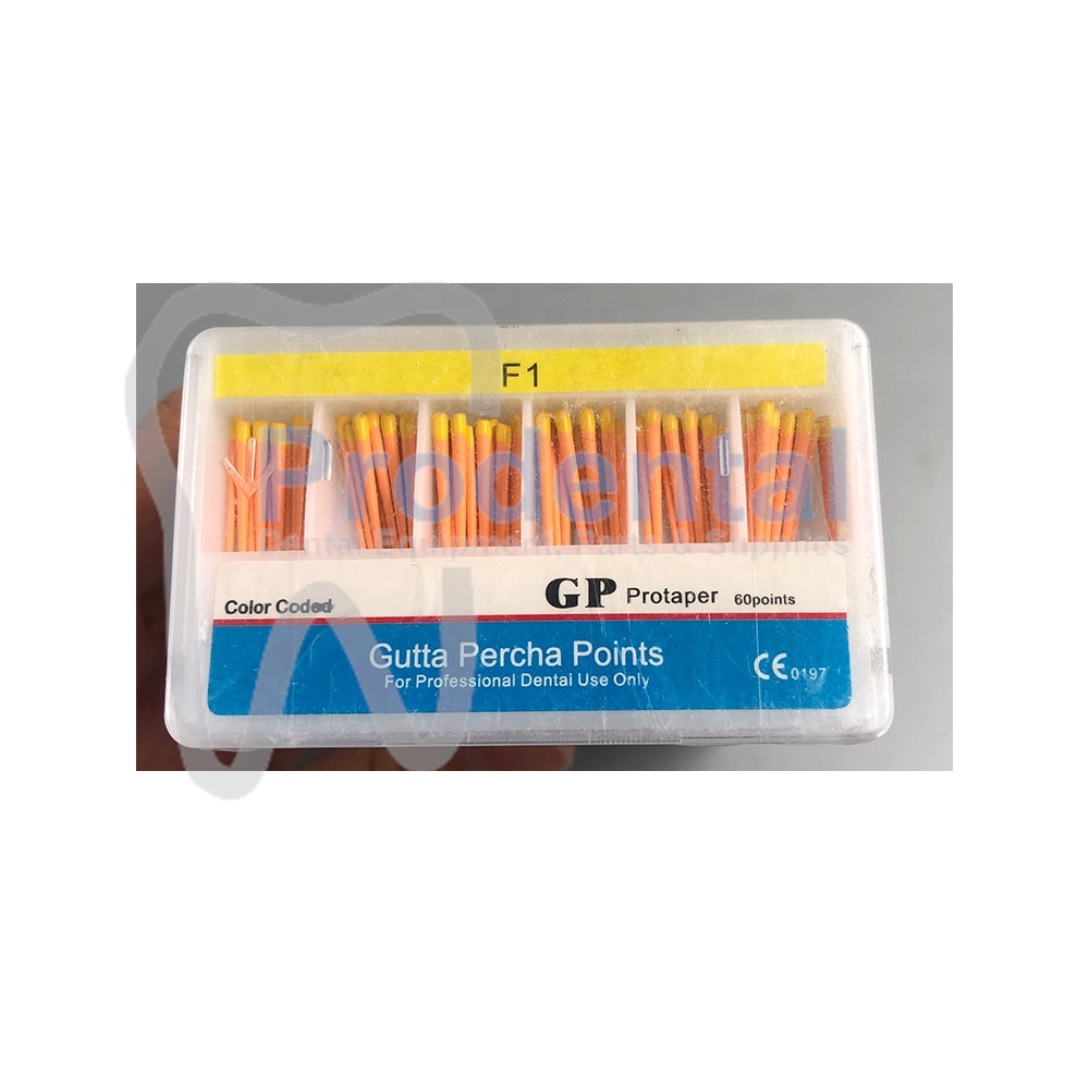 Jual Dental gutta percha points protaper F1 guttap guttapercha assorted