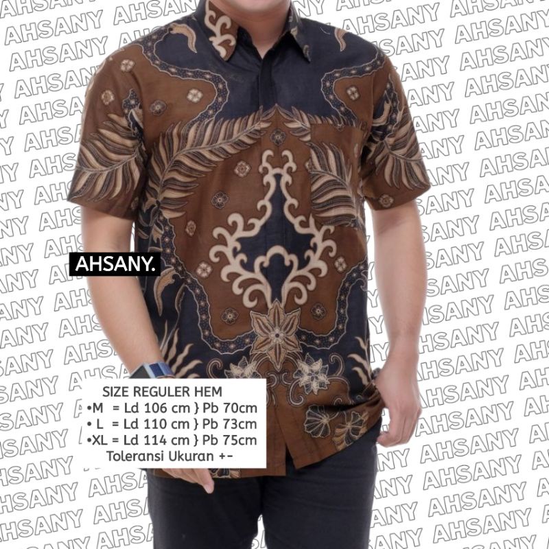 Jual Batik Pria Lengan Pendek Baju Seragam Kantor Kerja Nikah