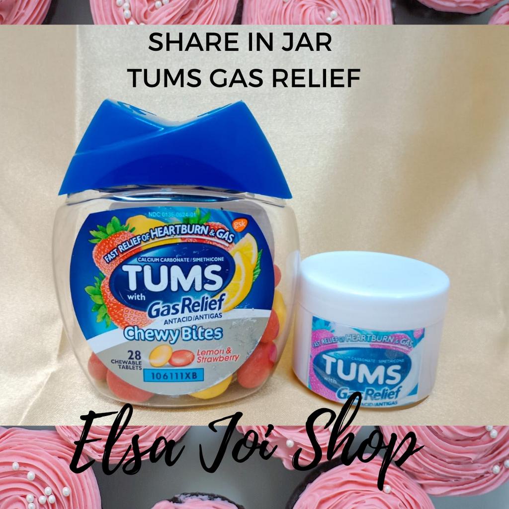 Jual SHARE IN TUMS GAS RELIEF Chewy Bites Lemon & Strawberry 10 tabs