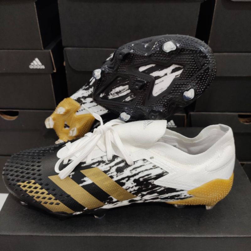 Jual Sepatu Bola Adidas Predator Mutator 20 1 Low Black White Gold Fg