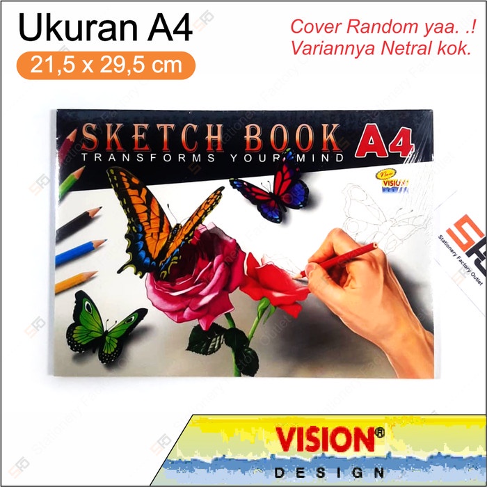 Jual Buku Gambar Sketch Book Vision A4 30 Lembar Shopee Indonesia