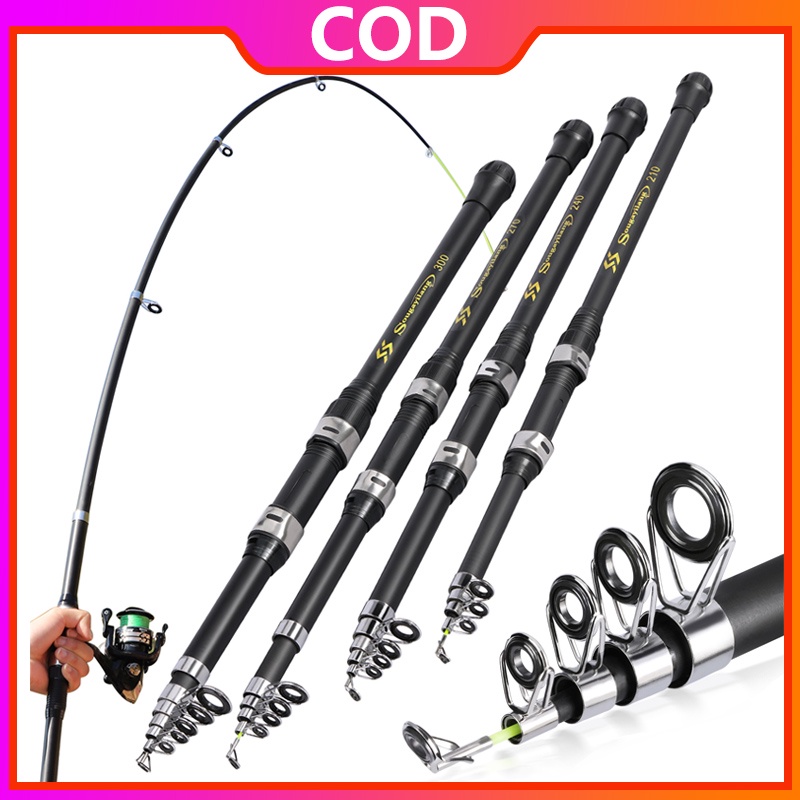 Jual Sougayilang Portable Fishing Rod Telescopic Fishing Rod 2.1-3.0 m ...