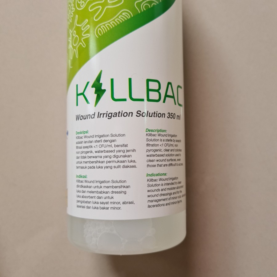 Jual KILLBAC 350Ml Pembesih Luka Cairan Pencuci Luka Wound Irrigation ...
