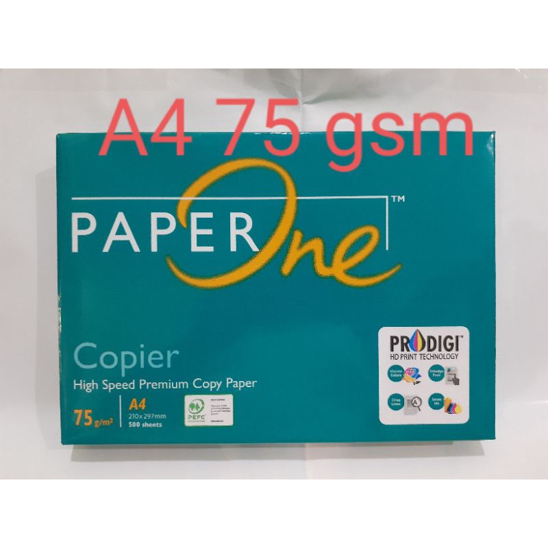 Jual Kertas Hvs Paper One A4 75gsm Fotocopy Print Shopee Indonesia