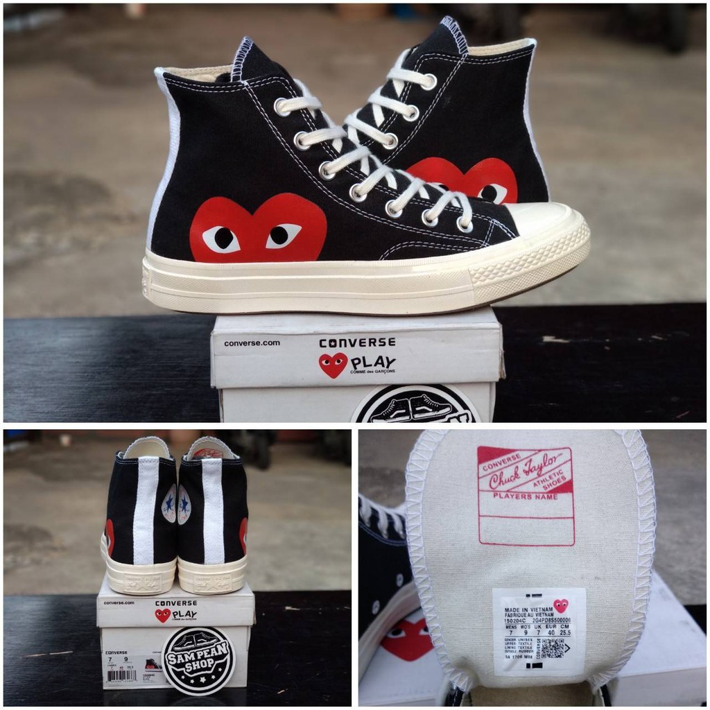 Converse x cdg made hotsell in indonesia