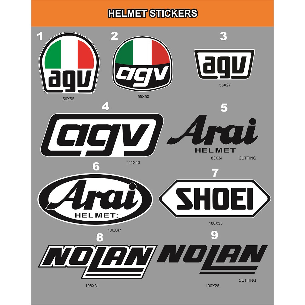 Jual Sticker Logo Body Helm repaint repair modifikasi | Shopee Indonesia