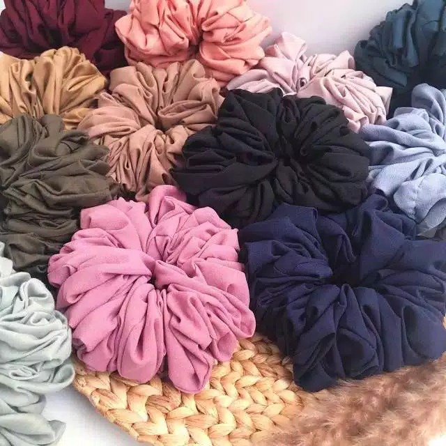 Jual Scrunchie Hijabikat Rambut Cepol Shopee Indonesia 