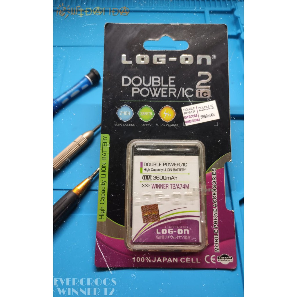 Jual Evercoss Winner T2 A74M Baterai Log On 2 IC | Shopee Indonesia