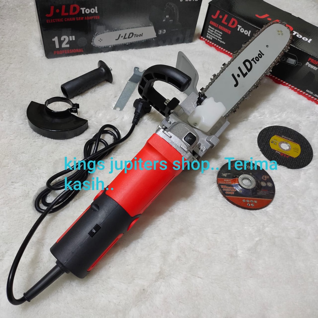Jual Promo 2Pc Variabel Speed Grinda 4In Jld + Chain Saw Chainsaw ...