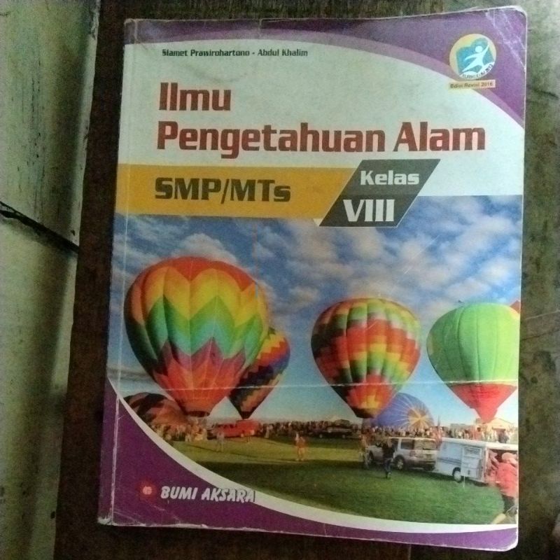 Jual Ilmu Pengetahuan Alam Kelas VIII Bumi Aksara Edisi Revisi 2016 ...