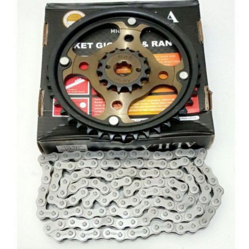 Jual ALILA GIR SET PAKET GEAR SET DAN RANTAI GEAR KARISMA Shopee