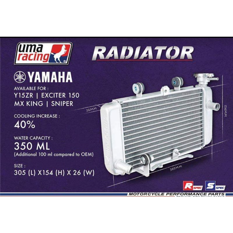 Jual RADIATOR UMA RACING YAMAHA MX KING Shopee Indonesia