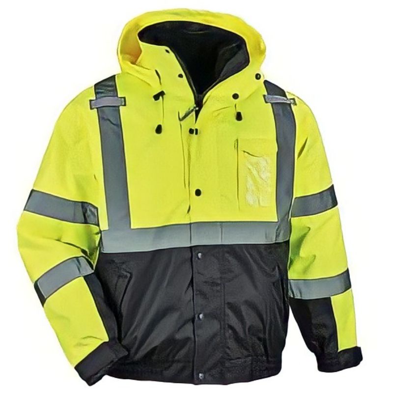 Jual OTRAHUM Jaket Bomber Safety Hi-Vis High Visibility Jacket ANSI ...