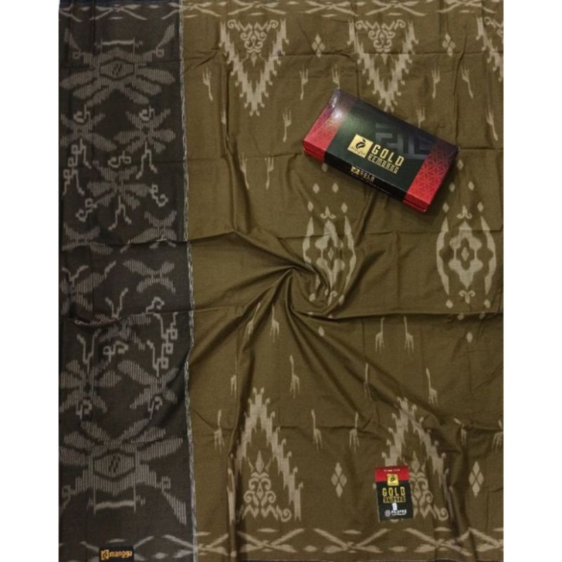 Jual SARUNG MANGGA KEMBANG GOLD ORIGINAL TENUN DEWASA BISA PILIH MOTIF