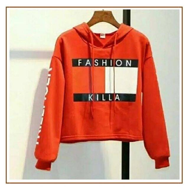 Fashion killa hot sale crop hoodie