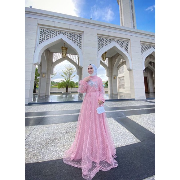 Jual GAMIS TULE MIX BROKAT | Shopee Indonesia