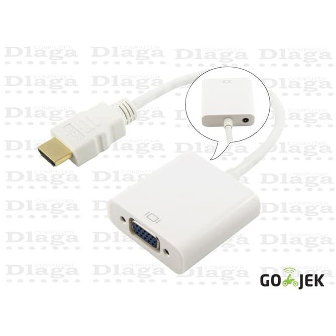 Jual KABEL HDMI KE VGA TO LCD TV PROYEKTOR CONVERTER HDMI TO VGA