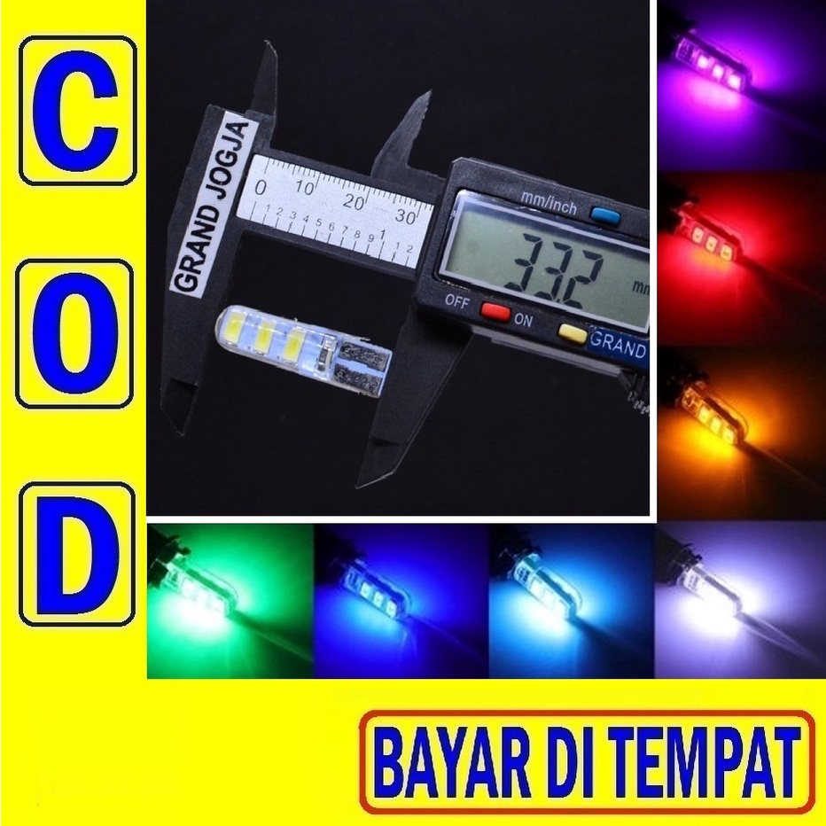 Jual RAK 2A LED T10 JELLY SEIN Gel Lampu Sen Senja Motor Mobil 12v 3w ...