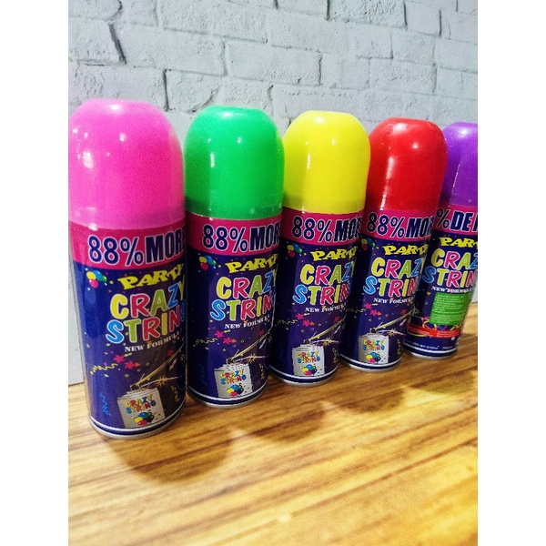 Jual Confetti / Party Crazy String isi 250ml 88% more (1 pcs) | Shopee ...