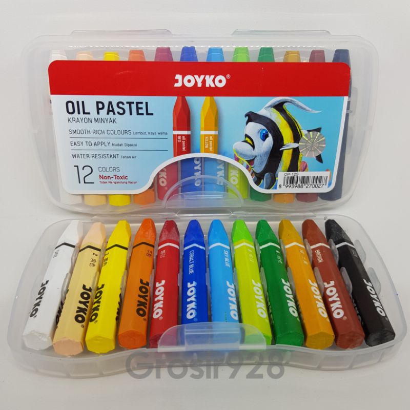 Jual Oil Pastel / Crayon / Krayon Minyak Joyko 12 warna | Shopee Indonesia