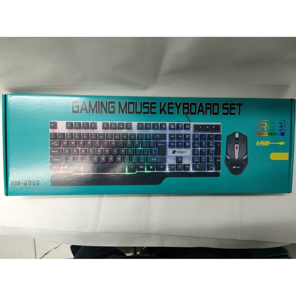 Jual Keyboard Mouse MAGIX Gaming RGB LED Light | Shopee Indonesia