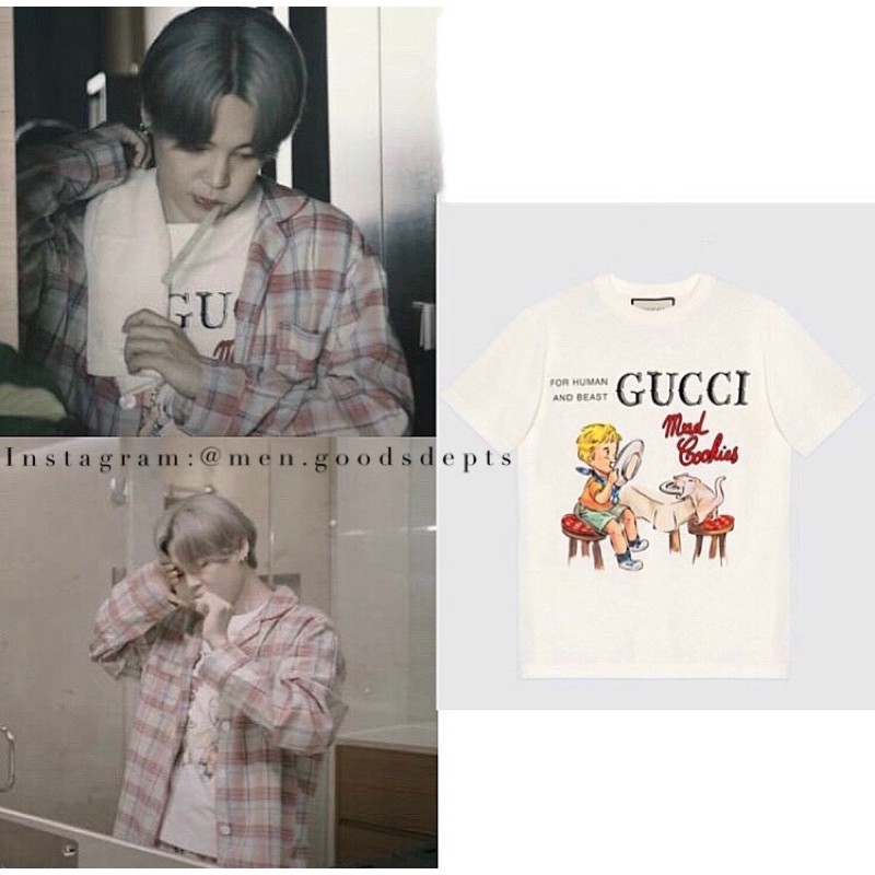 Jual GUCCI Mad Cookies Tshirt baju life goes on jimin bts Jual GUCCI Mad Cookies Tshirt baju life goes on jimin bts