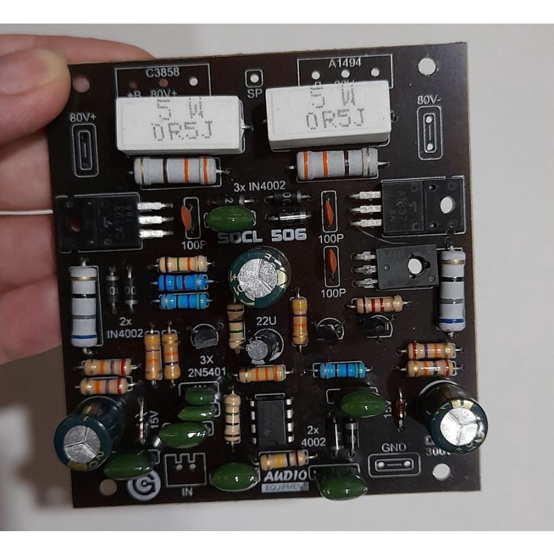 Jual Kit driver power amplifier socl 506 super ocl mono 500watt