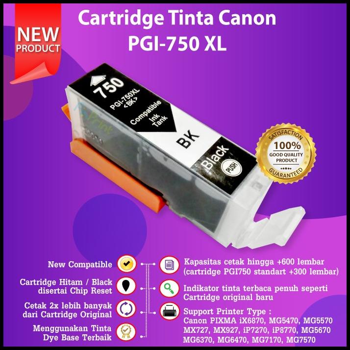 Jual Cartridge Tinta Pgi 750 Cli 751 Canon Ix6770 Ix6870 Mx927 Mx927 ...