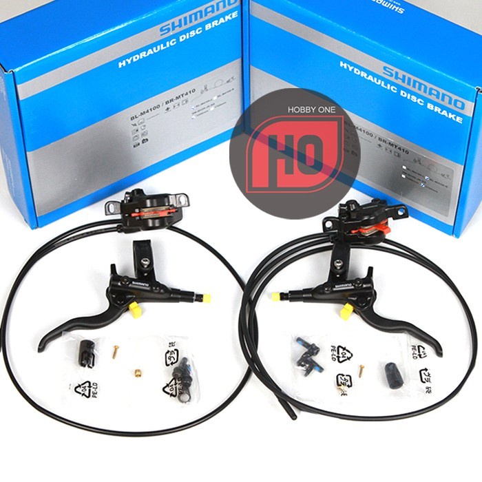 Brakes 4-piston Shimano Deore BL-M4100 BR-MT410 XC Race