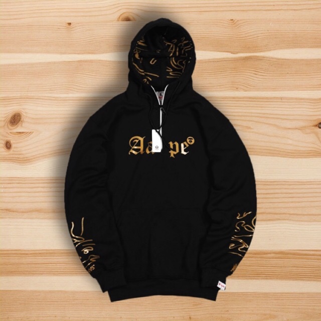 Jual Hoodie Aape by A Bathing Ape Bape Gold Skeleton Black 2 Shopee Indonesia
