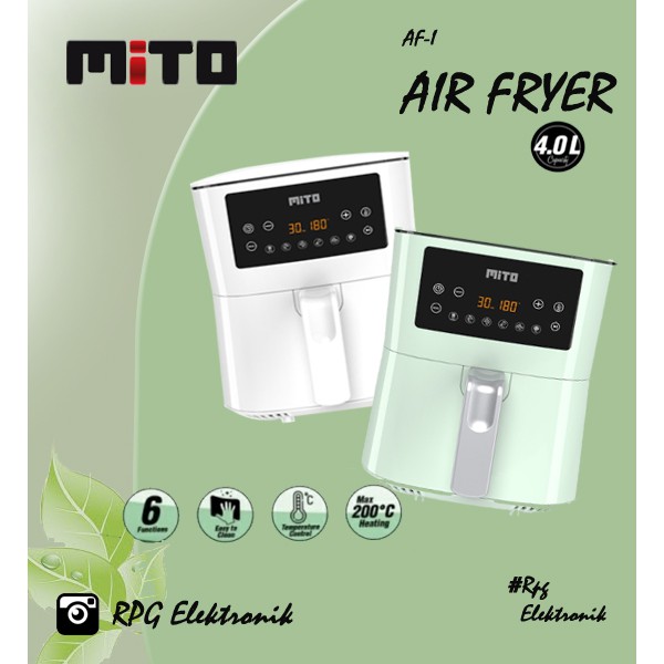 Jual Mito Af Digital Air Fryer Af Low Watt L Mito Airfryer Digifry