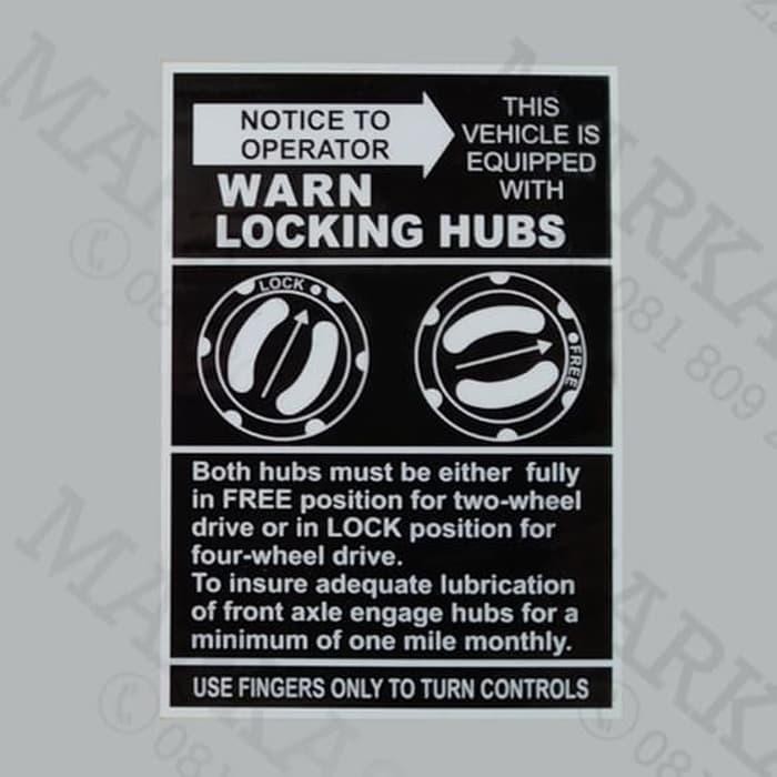 Jual Stiker / Sticker Warn Locking Hubs Shopee Indonesia
