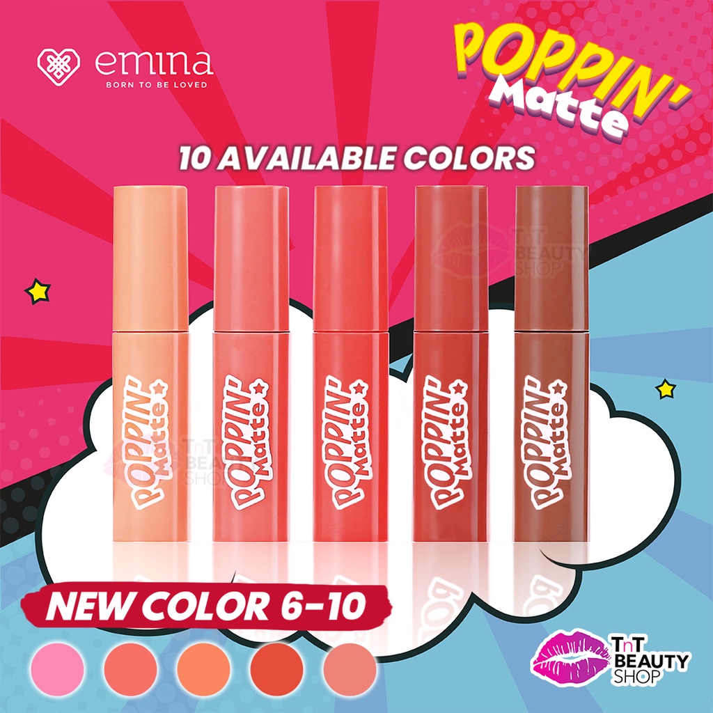 Jual [NEW Color 110] Emina Poppin Matte Lip Cream Shopee Indonesia