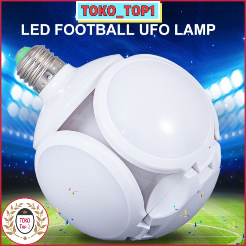 Jual LAMPU BOHLAM LIPAT MODEL BOLA 28WATT / LAMPU FOOT BALL UFO LED 28 ...