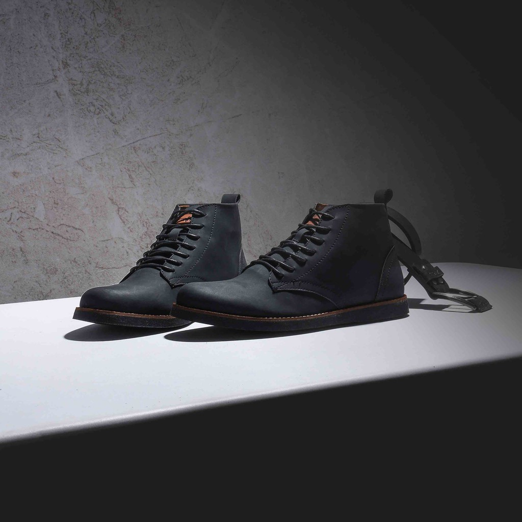 Jual Sepatu Riding Eleanor Black - Sepatu Boots Casual Pria Kerja ...