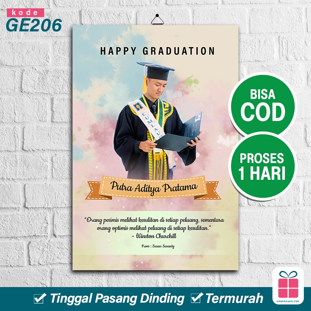 Jual Hadiah / Kado Wisuda Cewek & Cowok Graduation Gift Murah Motif ...