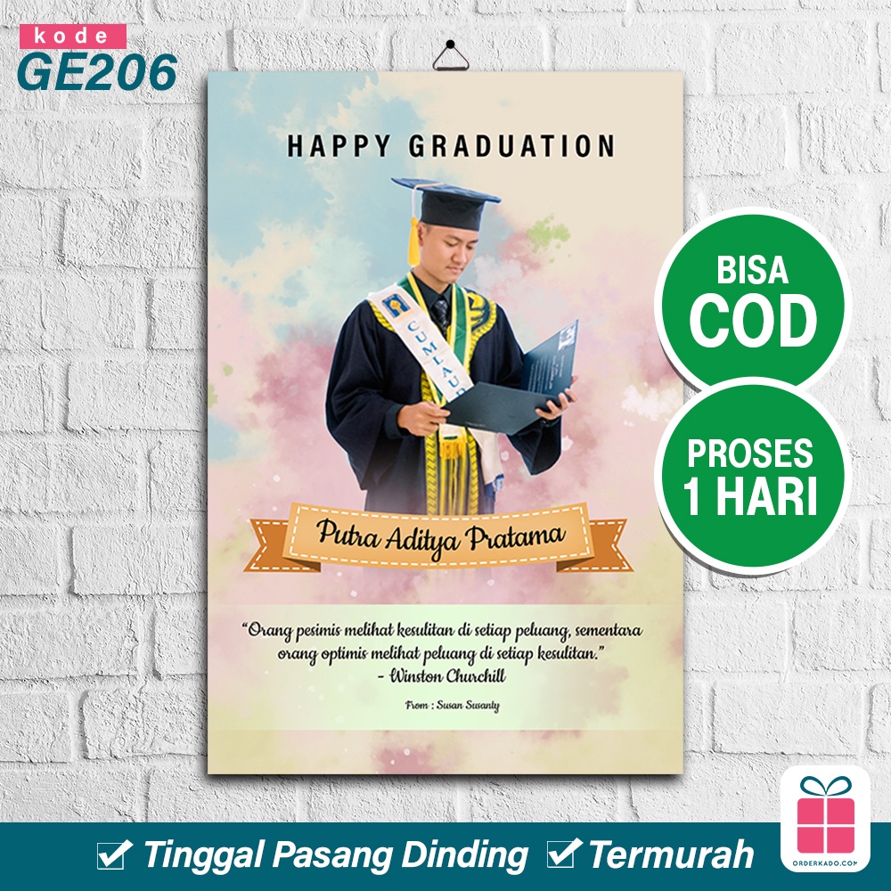 Jual Hadiah Kado Wisuda Cewek And Cowok Graduation T Murah Motif