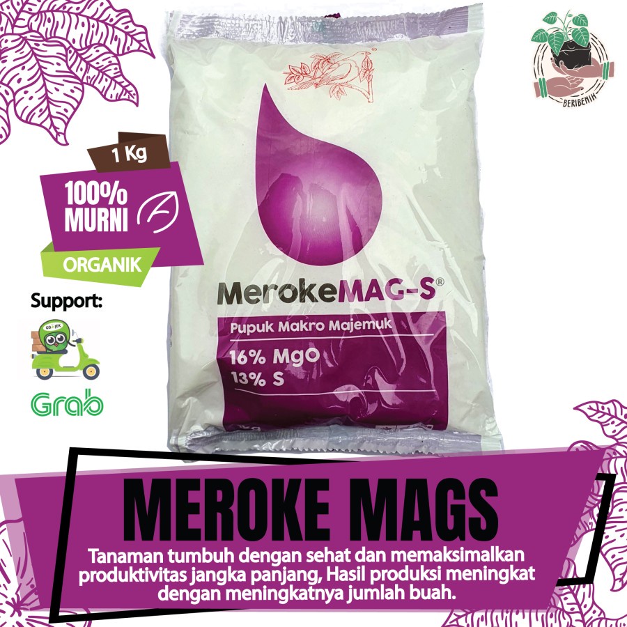 Jual Pupuk Tanaman Meroke MAG S 1 Kg Original Kemasan Pabrik Obat Tanaman Makro Magnesium Sulfat